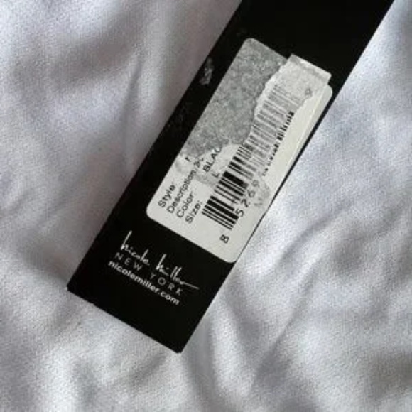 NWT Nicole Miller High-Waisted Bikini Bottom Geometric Print Size L - Picture 4 of 16